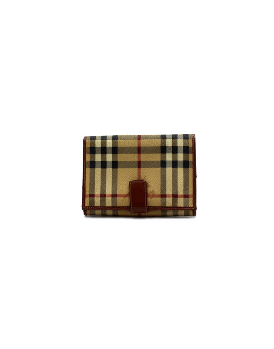 Burberry Portafoglio Check Beige