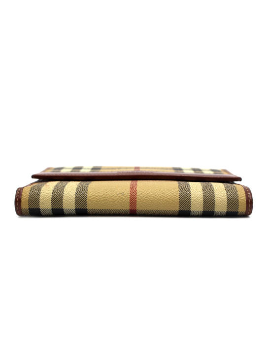 Burberry Portafoglio Check Beige