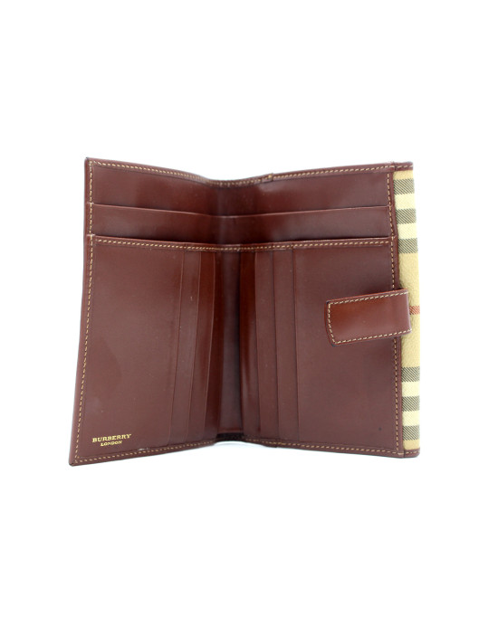 Burberry Portafoglio Check Beige