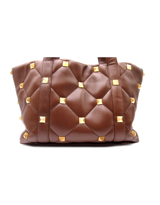 Valentino Roman Stud Pelle Marrone