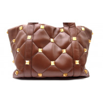 Valentino Roman Stud Pelle Marrone