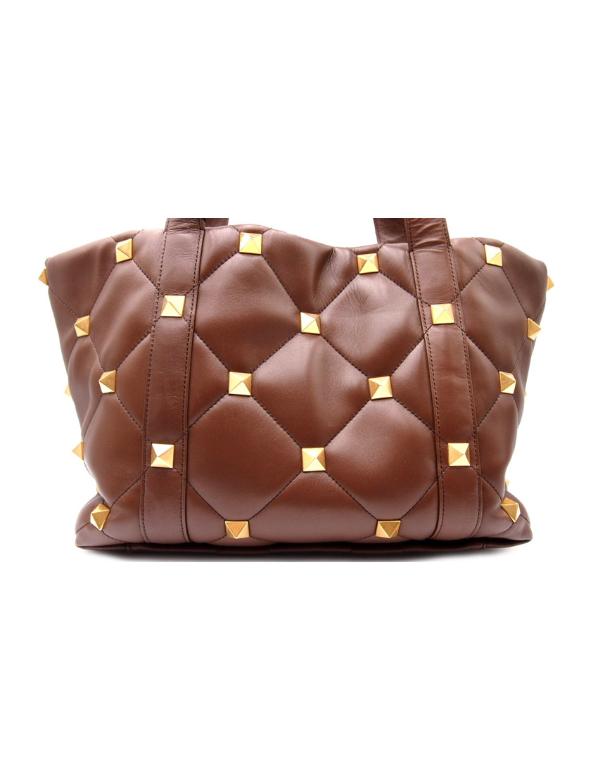 Valentino Roman Stud Pelle Marrone