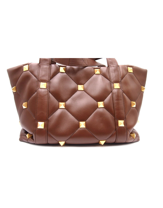 Valentino Roman Stud Pelle Marrone