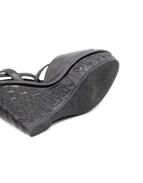 Bottega Veneta Sandalo Pelle Nera