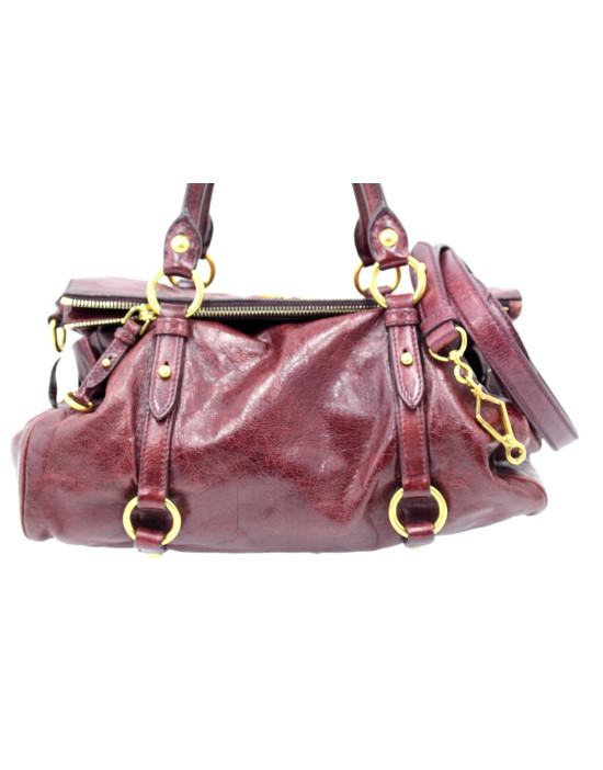 Miu Miu Bow Bag Pelle Vinaccia