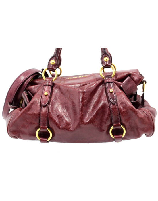 Miu Miu Bow Bag Pelle Vinaccia