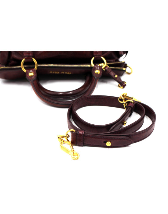 Miu Miu Bow Bag Pelle Vinaccia