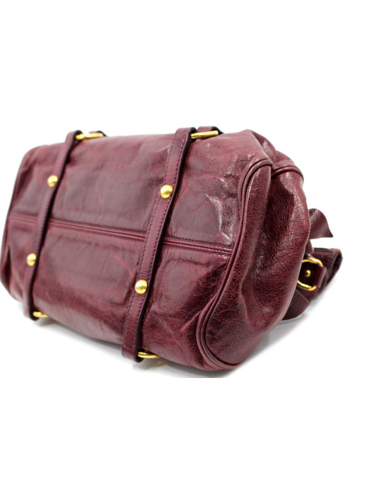 Miu Miu Bow Bag Pelle Vinaccia