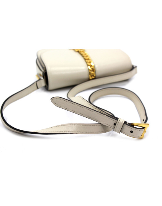 Gucci Sylvie Mini Pelle Panna