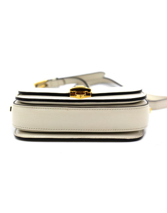 Gucci Sylvie Mini Pelle Panna