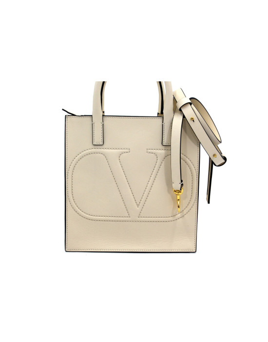 Valentino VLogo Pelle Avorio