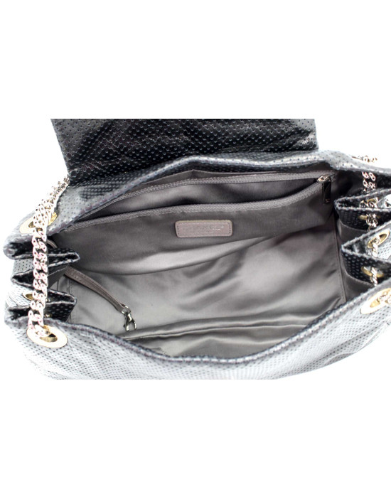 Chanel Cruise Pelle Perforated Grigio Scuro