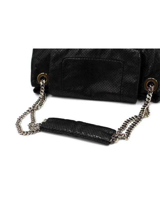 Chanel Cruise Pelle Perforated Grigio Scuro