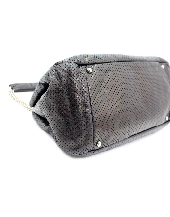 Chanel Cruise Pelle Perforated Grigio Scuro