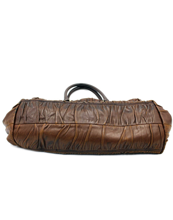 Prada Shopping Pelle Marrone
