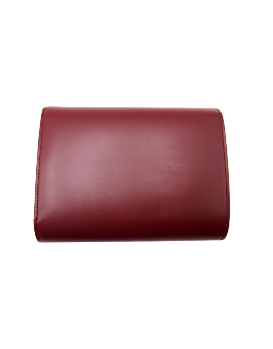 Cartier Portafoglio Pelle Bordeaux