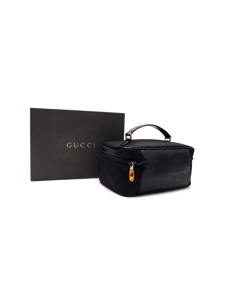 Gucci Vanity Case Tela Nera