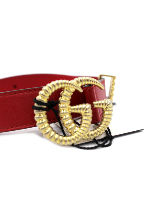 Gucci Cintura Pelle Rossa