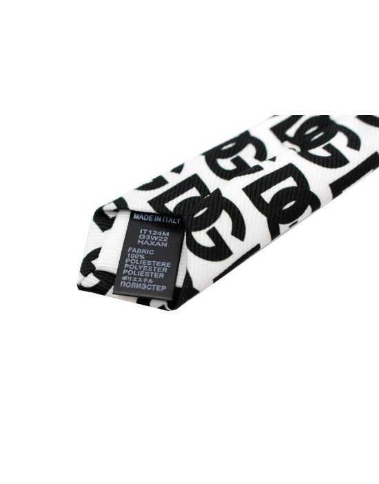 Dolce & Gabbana Cravatta Bianca e Nera