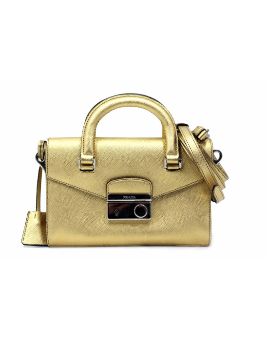 Prada Saffiano Pelle Oro