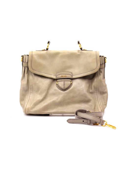 Prada Shopping Pelle Grigia