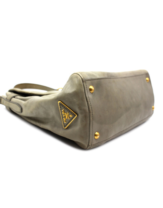 Prada Shopping Pelle Grigia