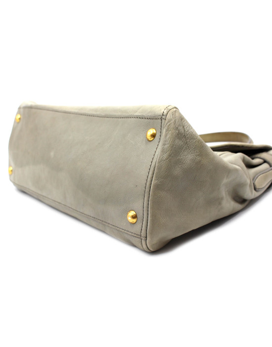 Prada Shopping Pelle Grigia