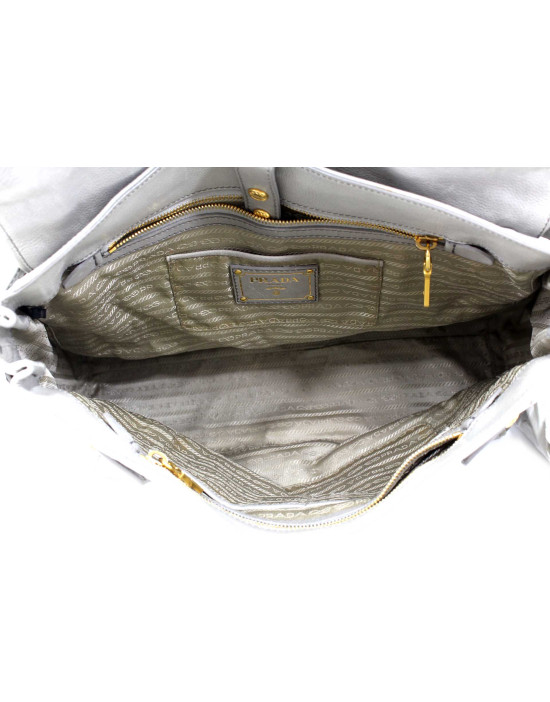 Prada Shopping Pelle Grigia