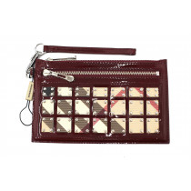 Burberry Pochette Check e vernice