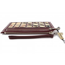 Burberry Pochette Check e vernice