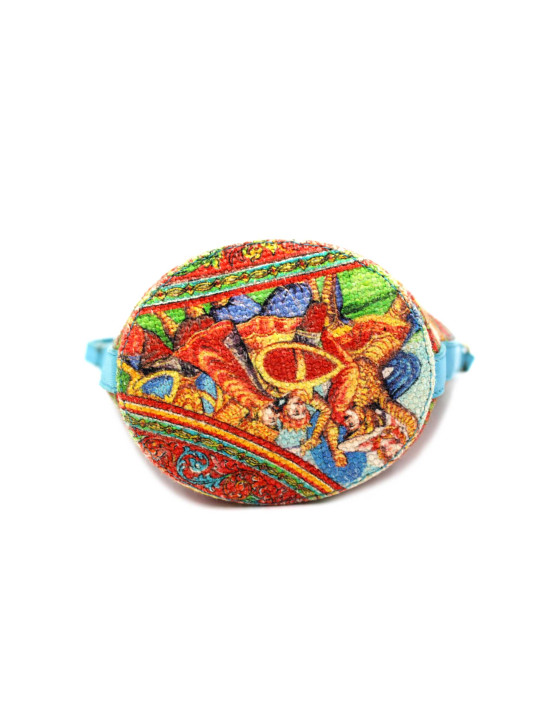 Dolce & Gabbana Secchiello Mini Tela Multicolor