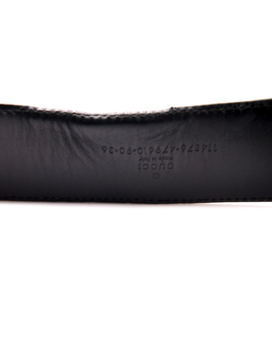 Gucci Cintura Pelle Nera