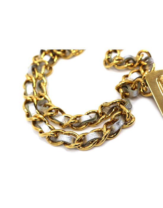 Dolce & Gabbana Cintura Metallo Oro e Argento