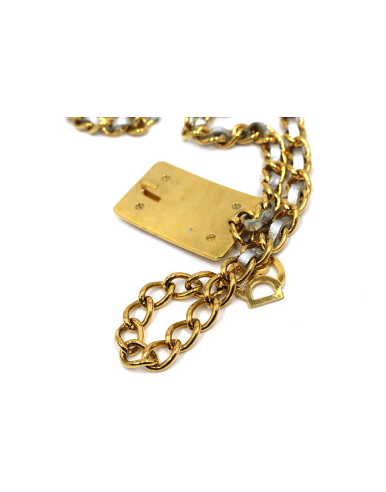 Dolce & Gabbana Cintura Metallo Oro e Argento