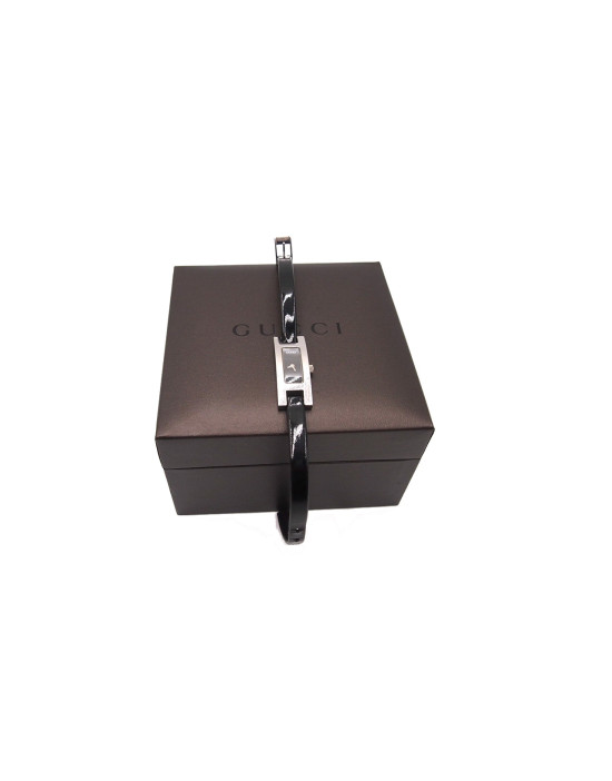 Gucci Orologio Acciaio e Pelle Vernis