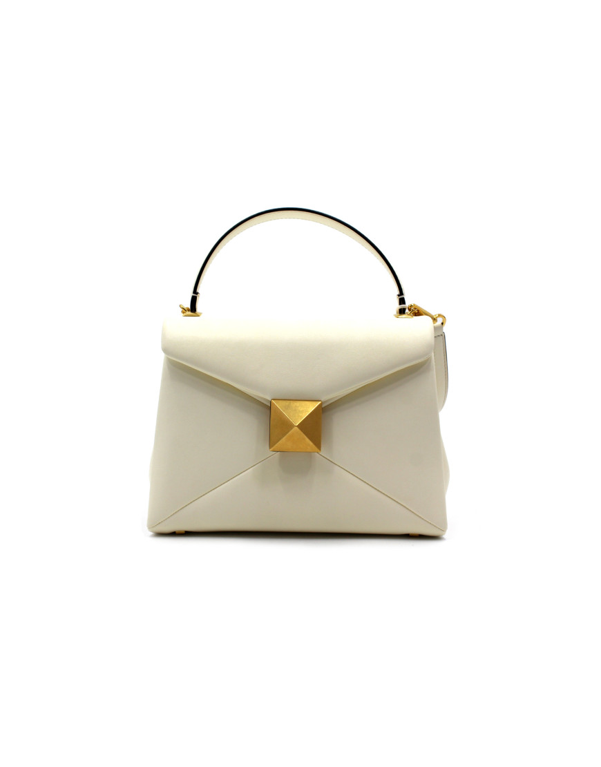 Valentino One Stud Pelle Avorio
