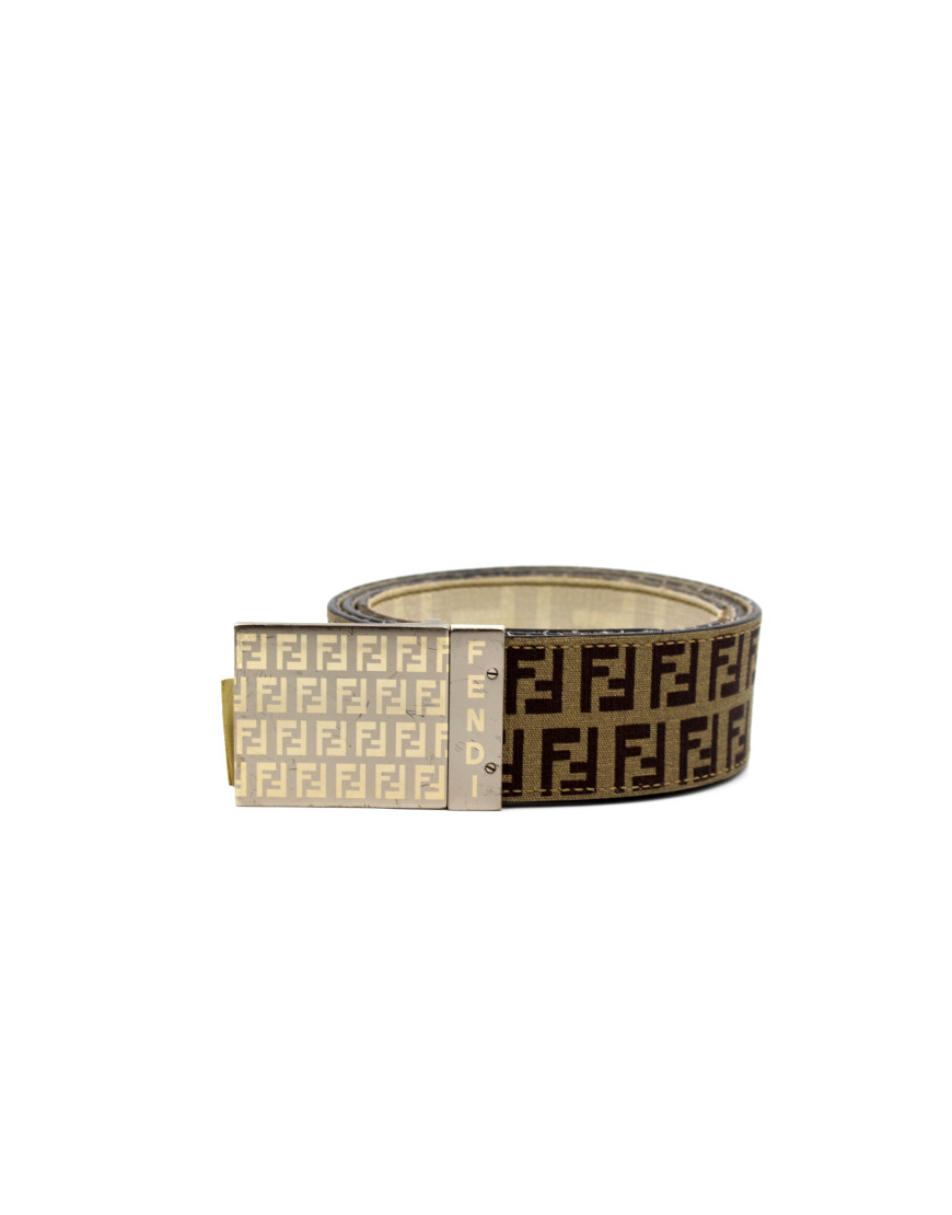 Fendi Cintura 95 Reverse Beige e Bianco