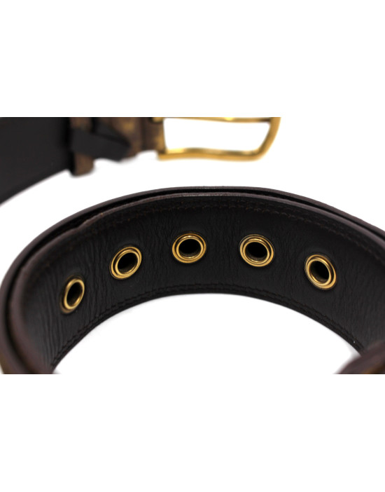 Prada Cintura Pelle Marrone e Beige