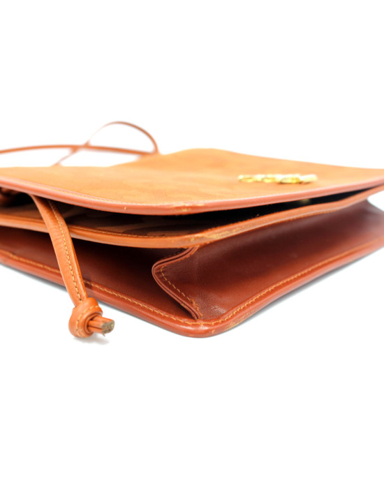 Saint Laurent Tracolla Tela Marrone