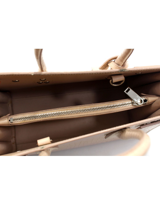 Saint Laurent Sac De Jour Leder Krokodruck Hellrosa