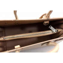 Saint Laurent Sac De Jour Cuir Imprimé Croco Rose Clair