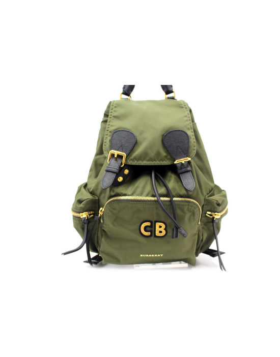 Burberry Zaino Tela Vela Verde