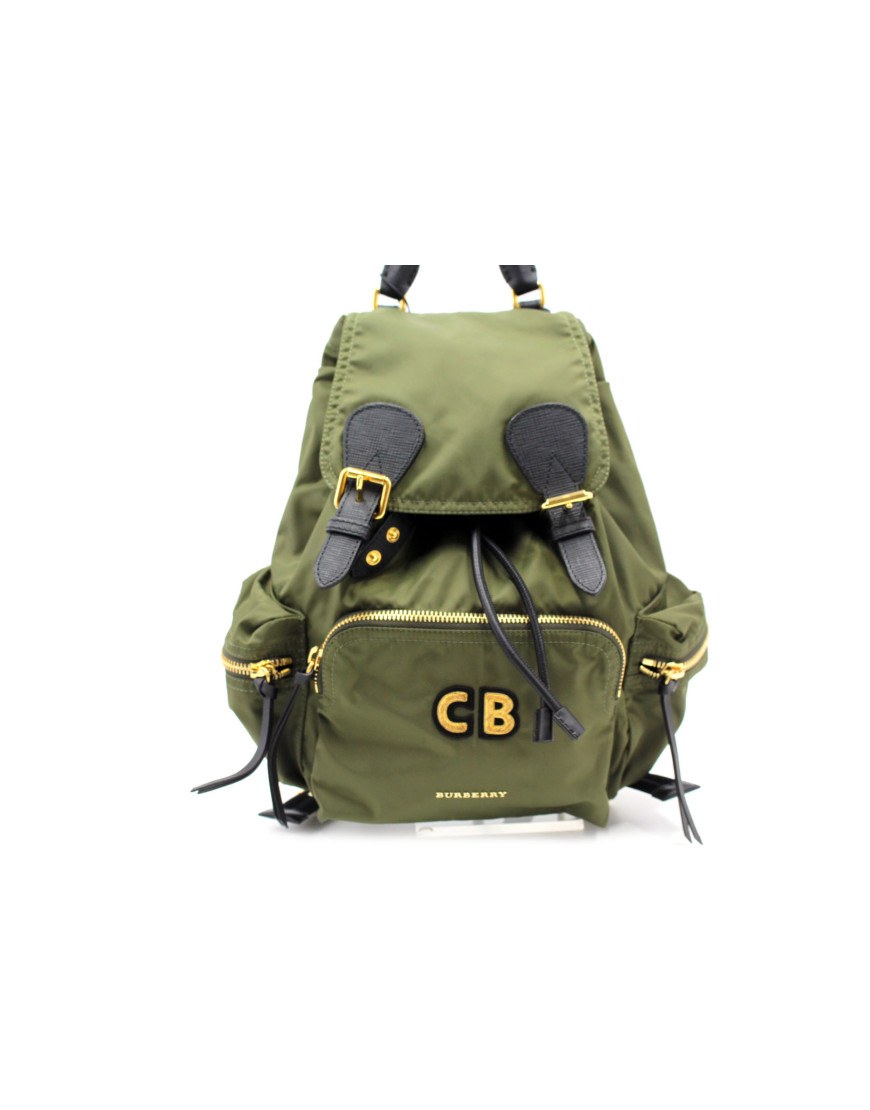 Burberry Zaino Tela Vela Verde