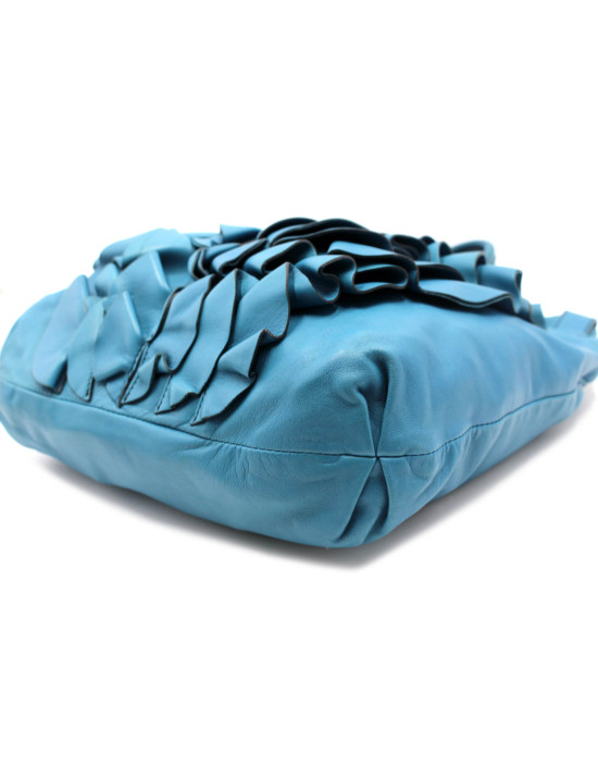 발렌티노 쇼핑백 청록색 가죽