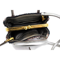 Miu Miu Pochette Paillettes Rosa e Argento