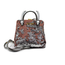 Miu Miu Pochette Paillettes Rosa e Argento