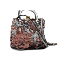 Miu Miu Pochette Paillettes Rosa e Argento