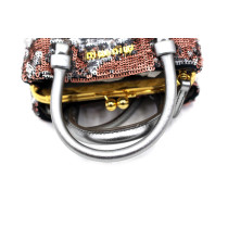 Miu Miu Pochette Paillettes Rosa e Argento