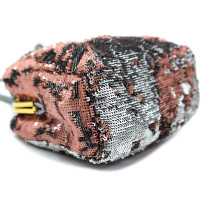 Miu Miu Pochette Paillettes Rosa e Argento
