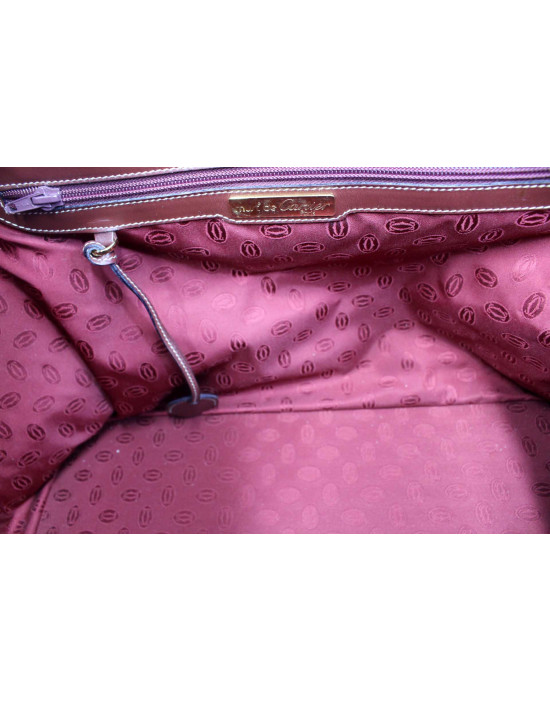 Cartier Borsone Pelle Bordeaux